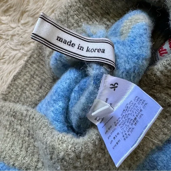 ANDERSSON BELL Khaki & Blue Senya Color Block Lounge Pants - Size L/XL - Picture 11 of 11